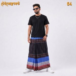 Tailocraft Men’s Pure Cotton Deep Lungi 5.5 Hand-64