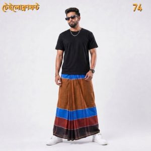 Tailocraft Men’s Pure Cotton Deep Lungi 5.5 Hand-74