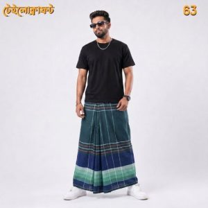 Tailocraft Men’s Pure Cotton Deep Lungi 5.5 Hand-63